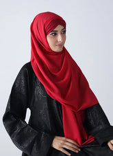 Criss Cross Hijab - Rust