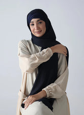 Criss Cross Hijab - Blue