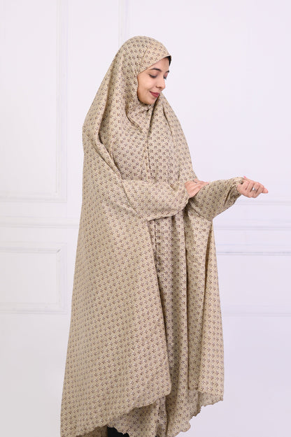 Namaz Chaddar - Printed fawn