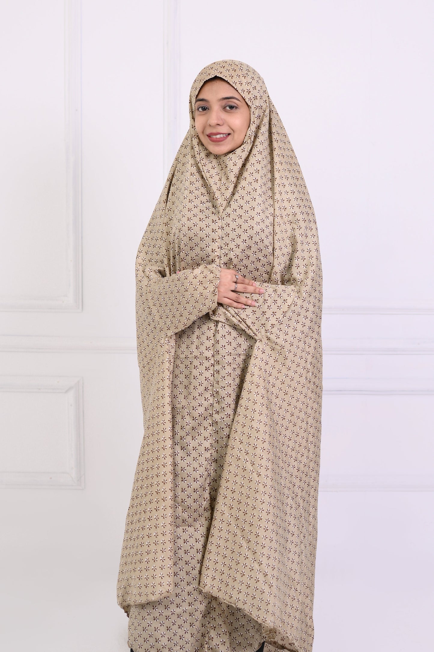 Namaz Chaddar - Printed fawn