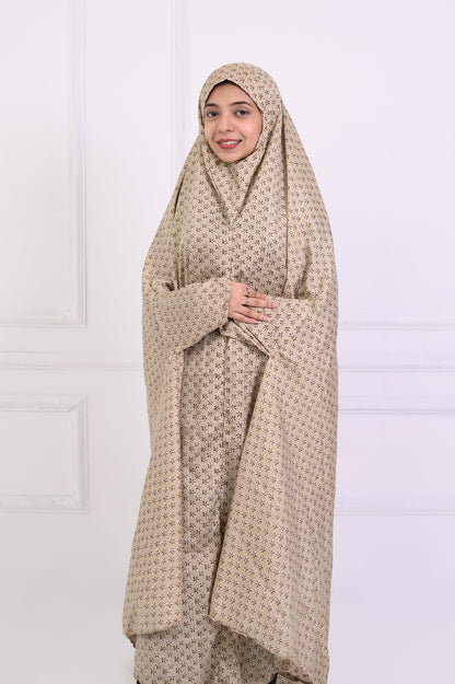 Namaz Chaddar - Printed fawn