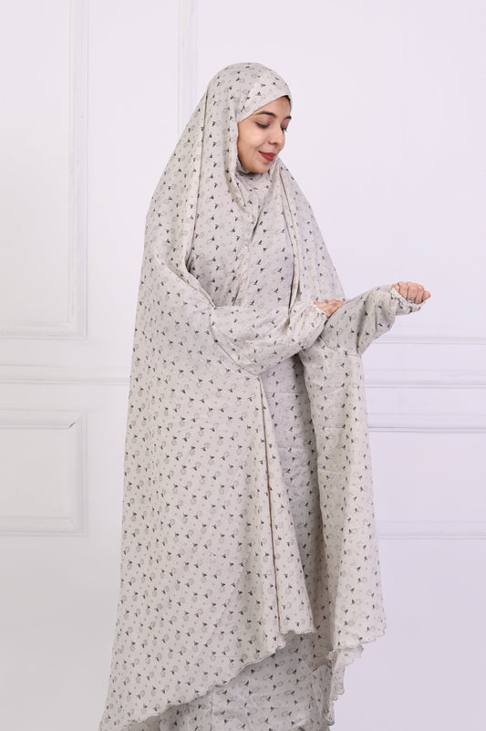 Namaz Chaddar -Printed Nude