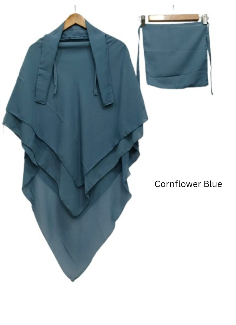 3 layer Khimer - Cornflower Blue