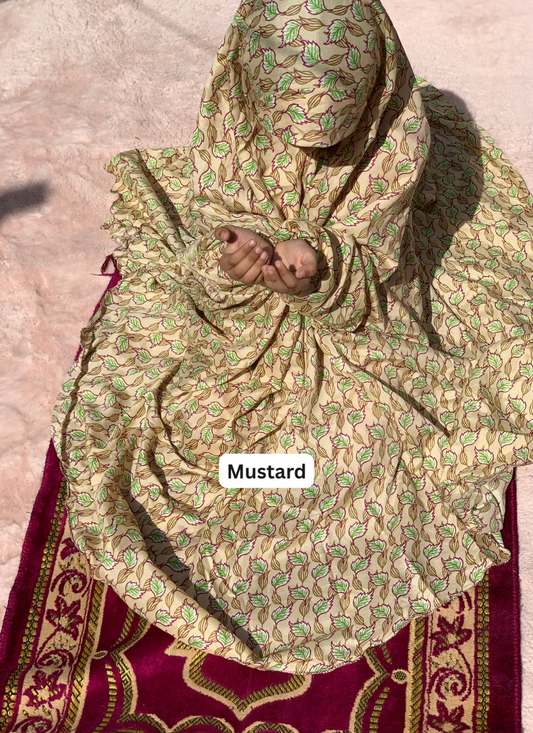 Kids Namaz Chaddar --(Till 8 year old kid)-- Mustard