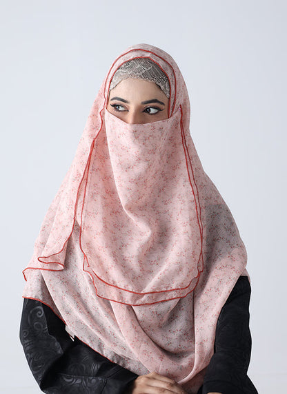 Double Loop Hijab With Plain Niqab