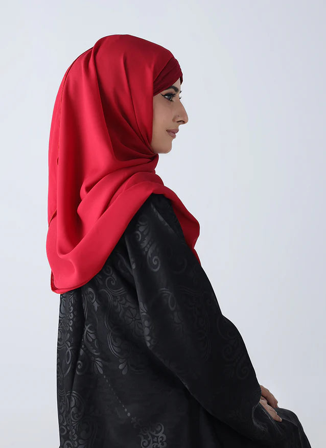 Criss Cross Hijab - Rust