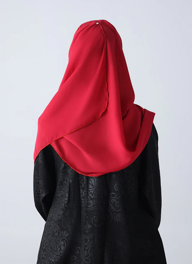 Criss Cross Hijab - Rust