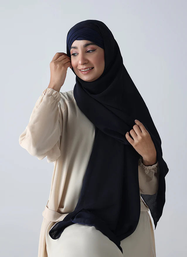 Criss Cross Hijab - Blue