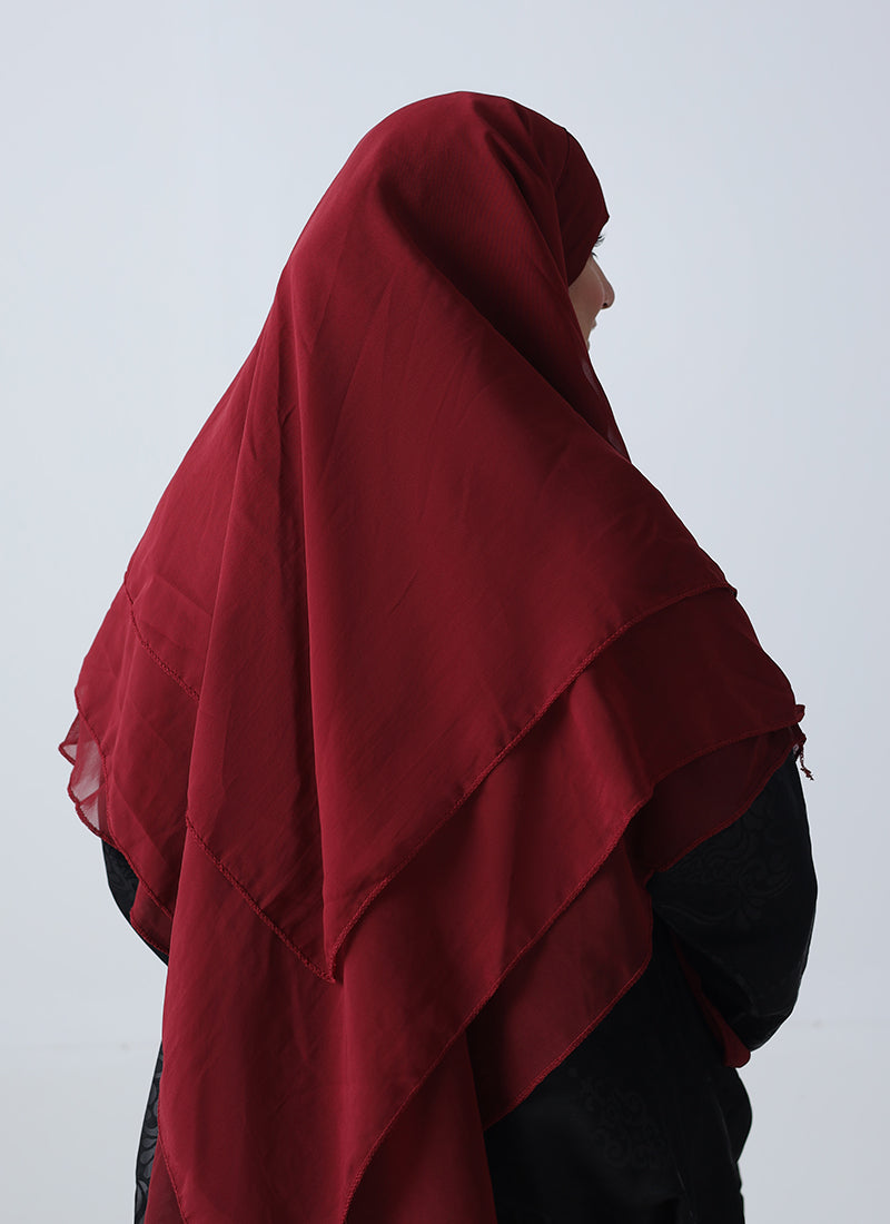 3 layer Khimer - Maroon