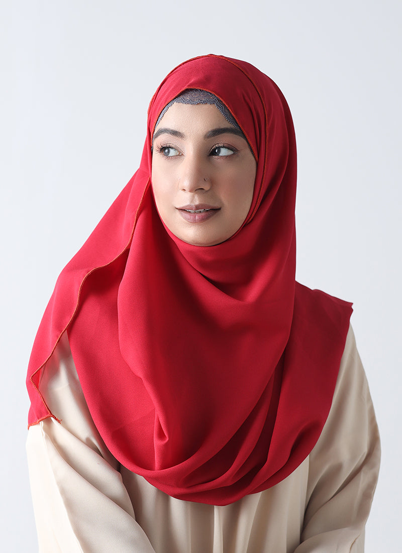 Instant Double Loop Plain Hijab