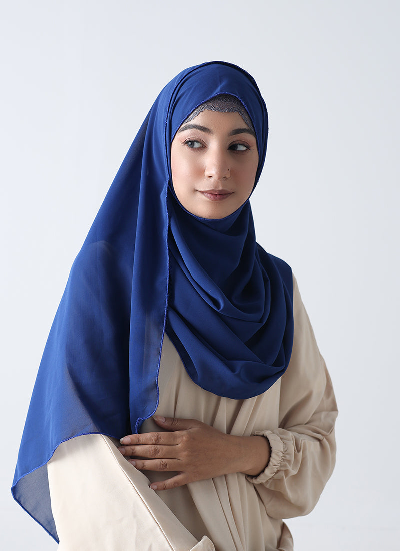 Instant Double Loop Plain Hijab